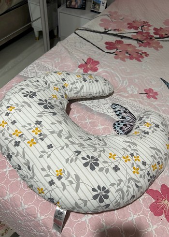 Çiçek Desenli Emzirme ve Hamile Yastığı - Görsel 3