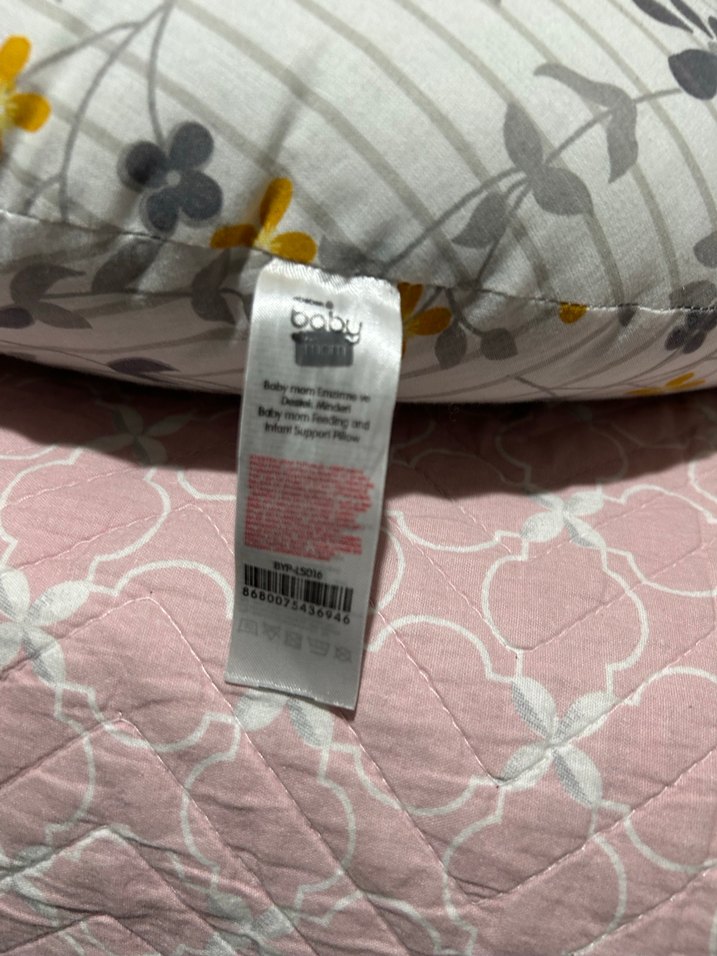 Çiçek Desenli Emzirme ve Hamile Yastığı - Görsel 2