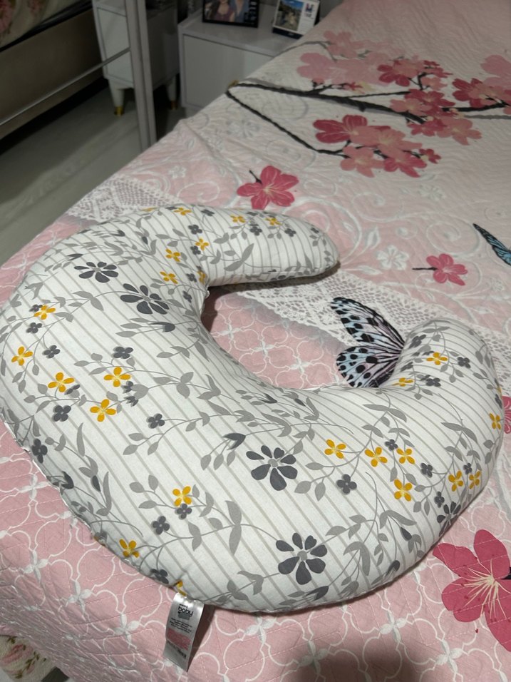 Çiçek Desenli Emzirme ve Hamile Yastığı - Görsel 3