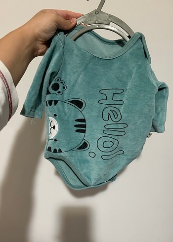 Turkuaz Uzun Kollu Bebek Body - Görsel 3