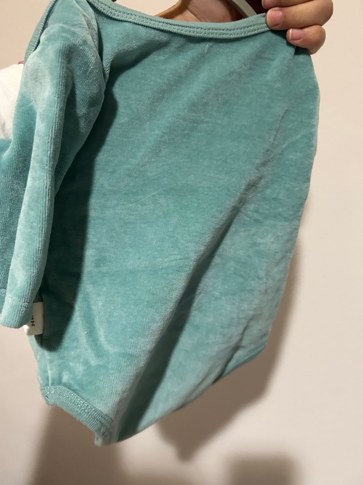 Turkuaz Uzun Kollu Bebek Body - Görsel 2