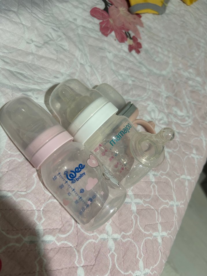 Mamajoo Pembe Bebek Biberonu ve Emzik Seti - Görsel 3