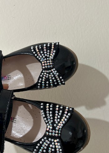 Kız Çocuk Siyah Fiyonklu Babet - Görsel 2