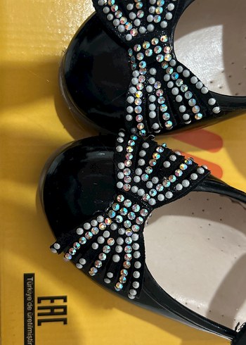 Kız Çocuk Siyah Fiyonklu Babet - Görsel 4