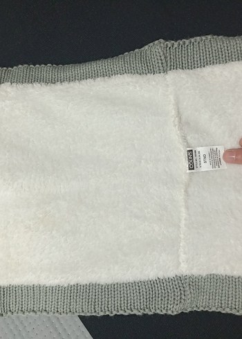 Gri Örgü boyunluk - Görsel 3