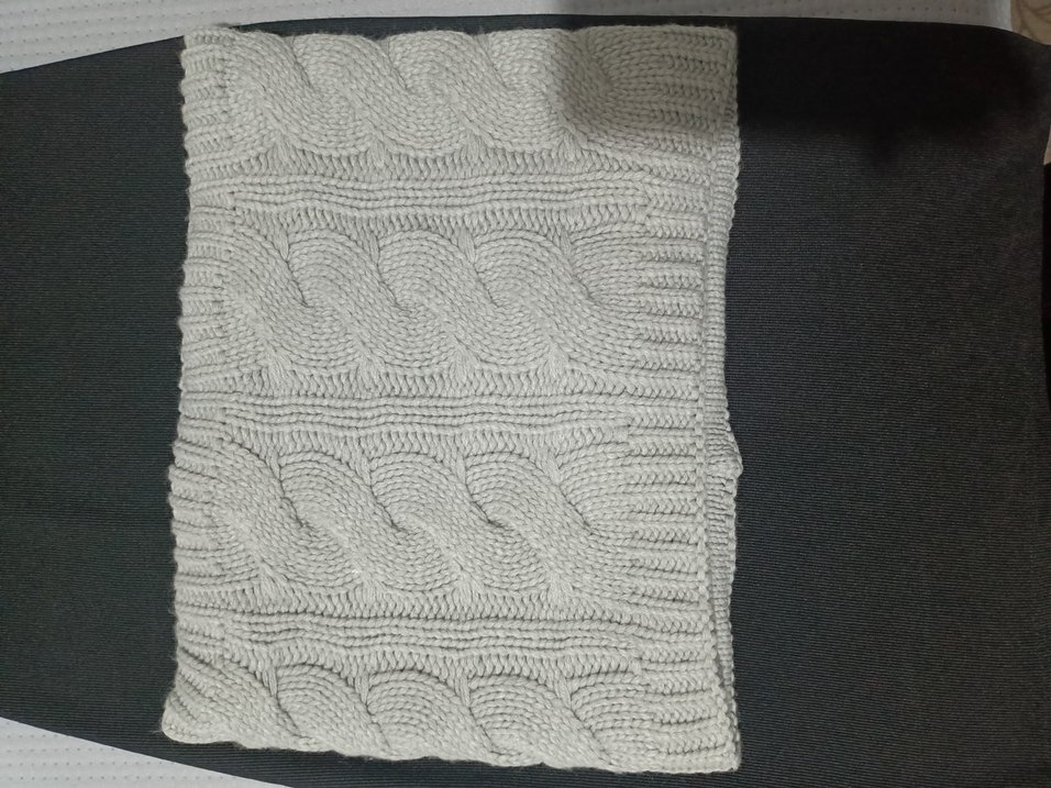 Gri Örgü boyunluk - Görsel 2