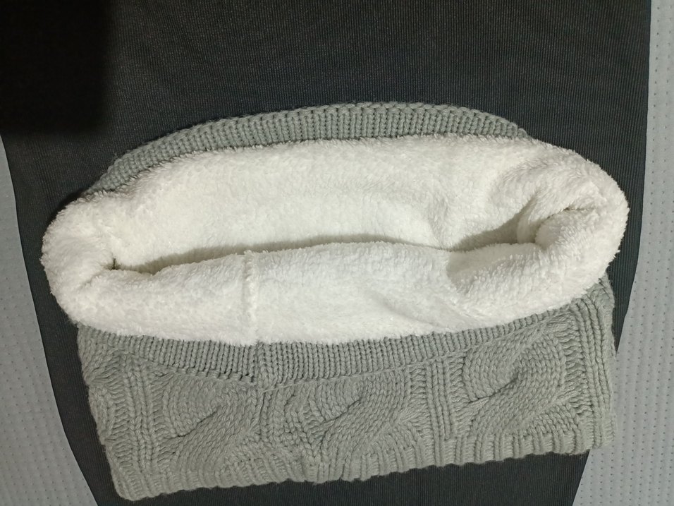 Gri Örgü boyunluk - Görsel 5