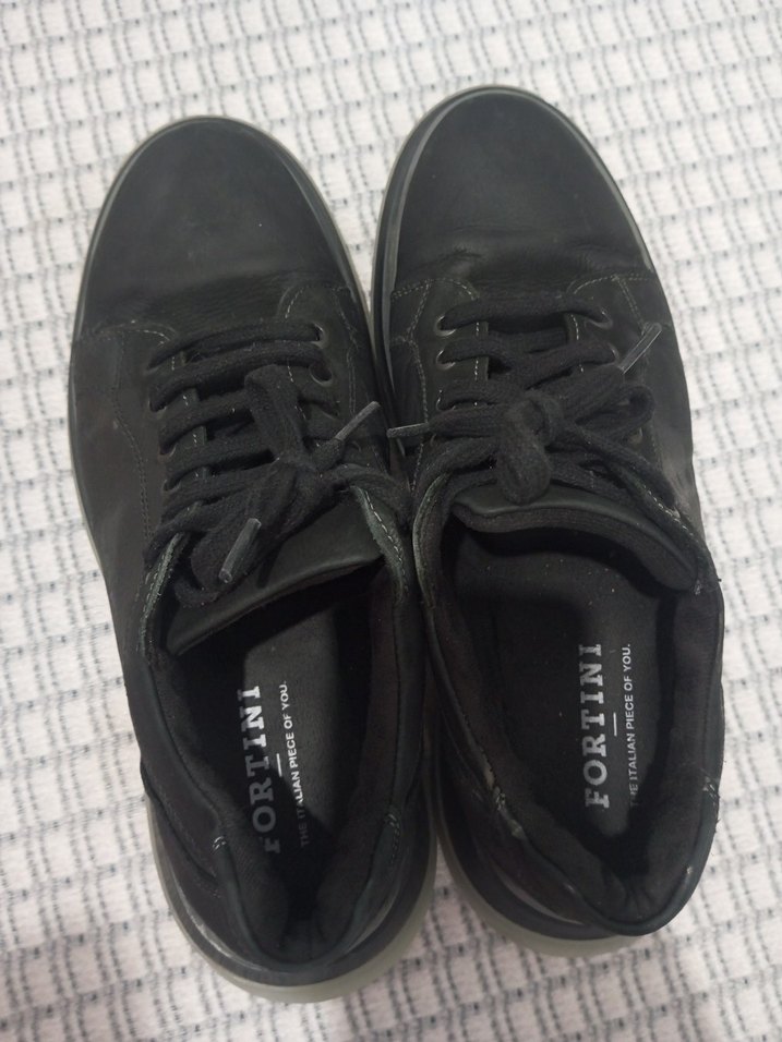 Siyah Bağcıklı Kadın Spor Ayakkabı - Görsel 3