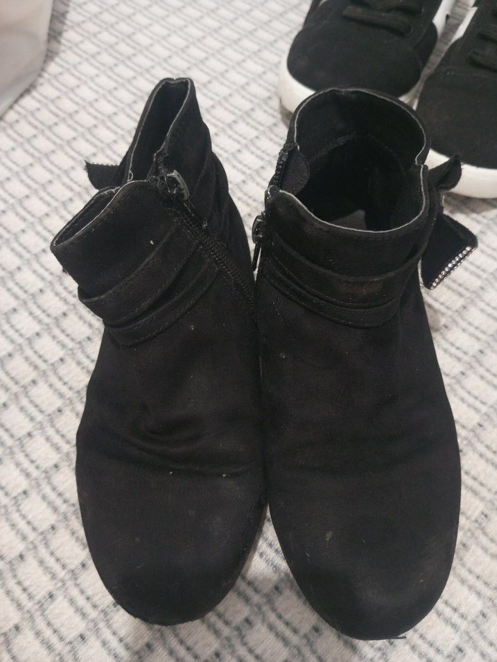 çocuk Siyah Lastik Topuklu Goth Çizme - Görsel 3