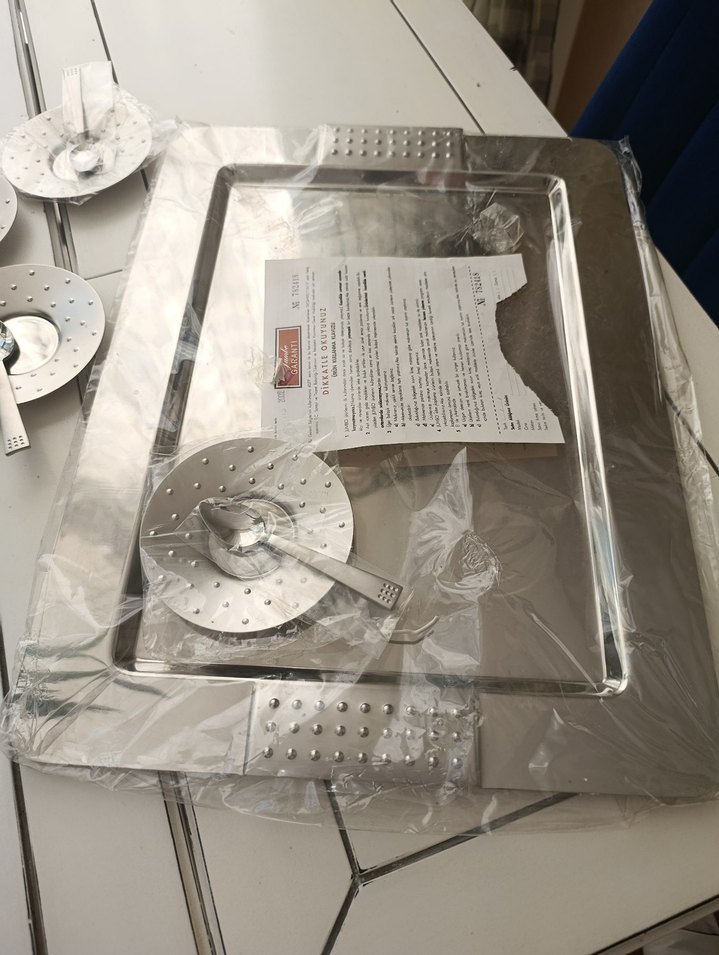 Jumbo Tepsi ve Çay Tabağı Seti - Görsel 3