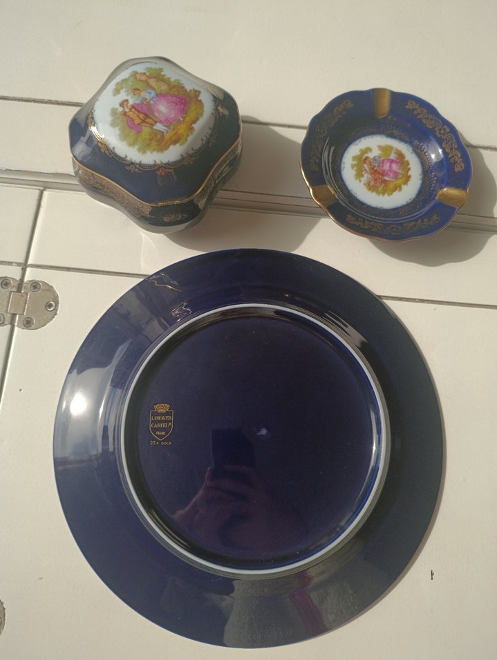 Limoges Cobalt serisi 22k Gold - Görsel 2