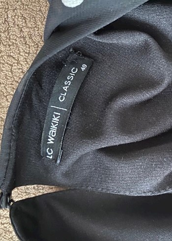 Siyah Puantiyeli Midi Elbise - Görsel 3