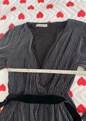 V Yaka Pilili Strappy Gri Abiye Elbise - Görsel 11