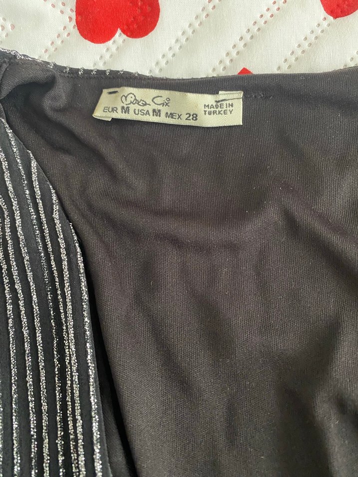 V Yaka Pilili Strappy Gri Abiye Elbise - Görsel 3