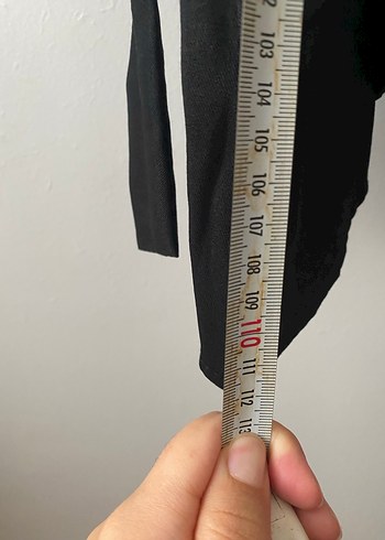 Siyah Keten Salaş Uzun Elbise - Görsel 5