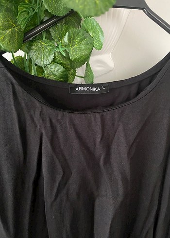 Siyah Keten Salaş Uzun Elbise - Görsel 2