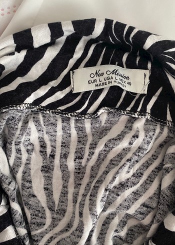 Zebra Desenli Uzun Elbise - Görsel 8