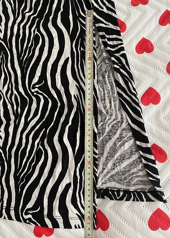 Zebra Desenli Uzun Elbise - Görsel 5