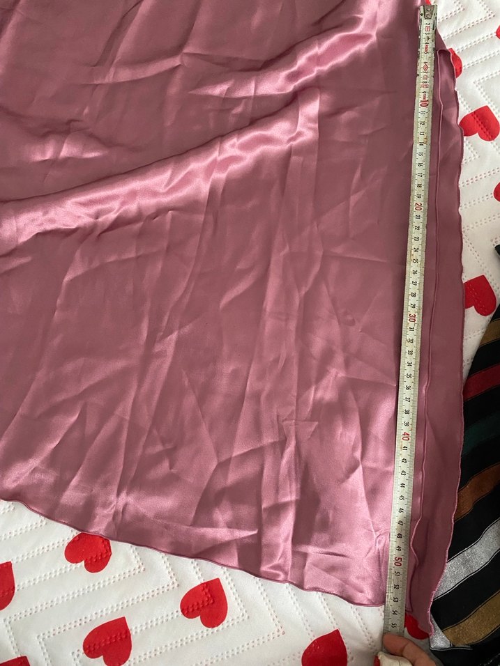 Bordo Parlak Uzun Askılı Bohem Gecelik - Görsel 4