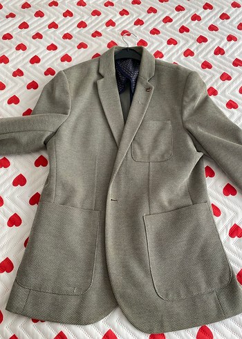 Gri Erkek Regular Fit Ofis Takım Ceketi - Görsel 6