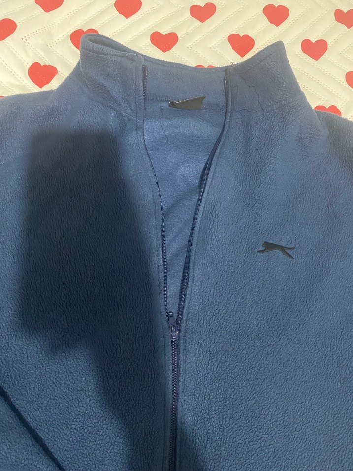 Erkek Mavi Fermuarlı Uzun Kollu Polar - Görsel 3