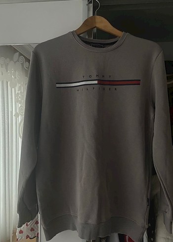 Gri Uzun Kollu Erkek Sweatshirt - Görsel 2