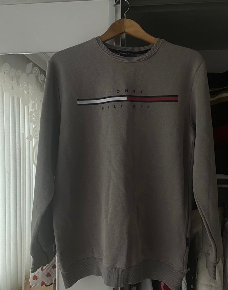 Gri Uzun Kollu Erkek Sweatshirt - Görsel 2