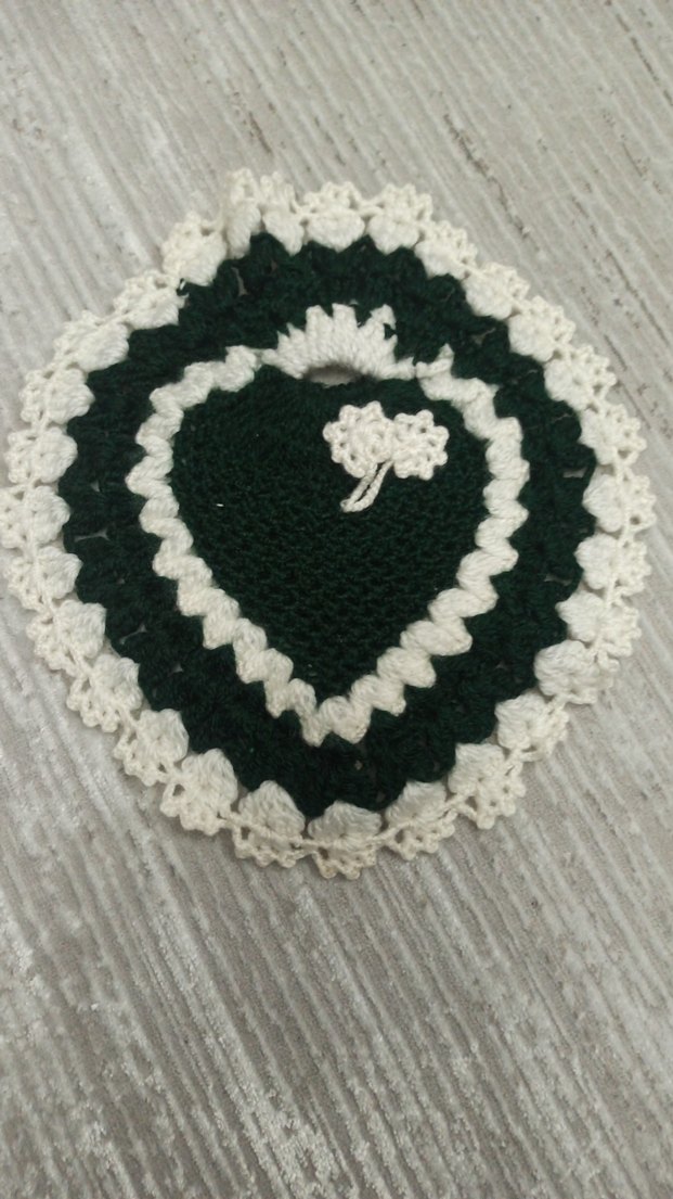 Nakışlı Koyu Yeşil banyo lifi - Görsel 3