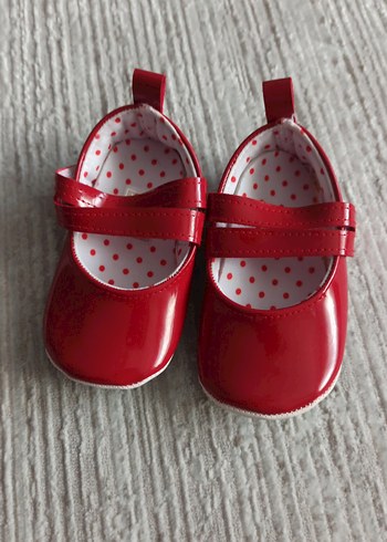 Kız Çocuk Kırmızı Tokalı Babet Ayakkabı - Görsel 4
