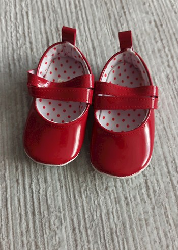 Kız Çocuk Kırmızı Tokalı Babet Ayakkabı - Görsel 2
