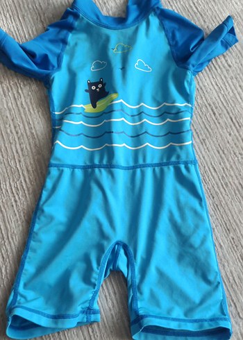 Mavi Erkek Çocuk Kısa Kollu Mayo - Görsel 3