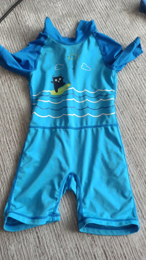 Mavi Erkek Çocuk Kısa Kollu Mayo - Görsel 3