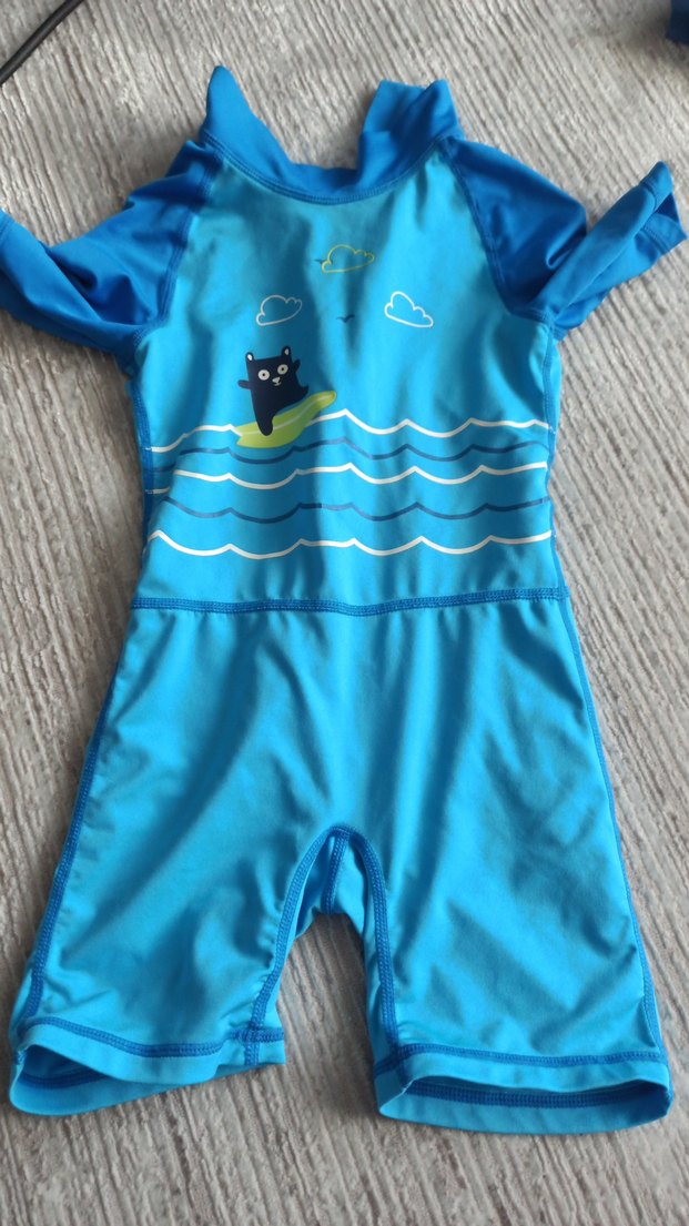 Mavi Erkek Çocuk Kısa Kollu Mayo - Görsel 4