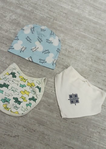 Bebek Önlüğü Seti, Desenli, Pastel Renkli - Görsel 2