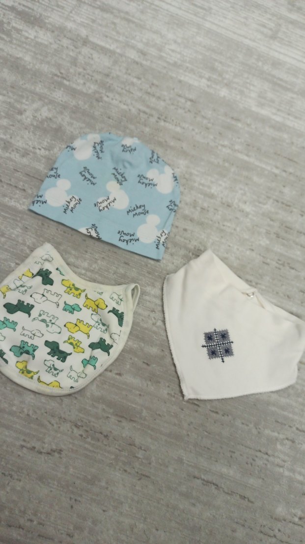 Bebek Önlüğü Seti, Desenli, Pastel Renkli - Görsel 3