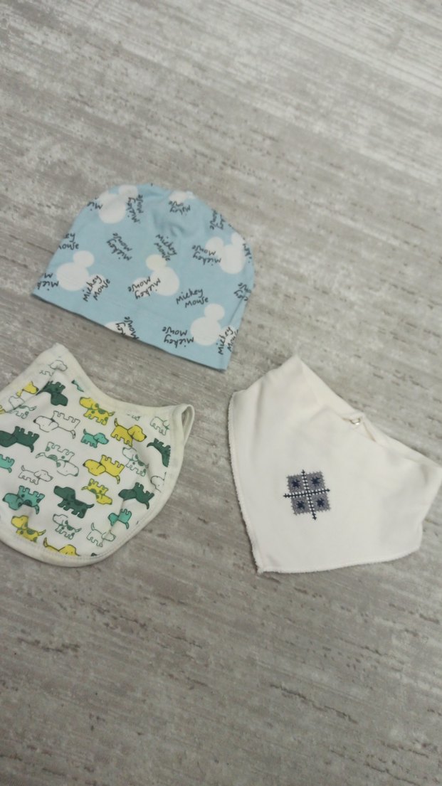 Bebek Önlüğü Seti, Desenli, Pastel Renkli - Görsel 2