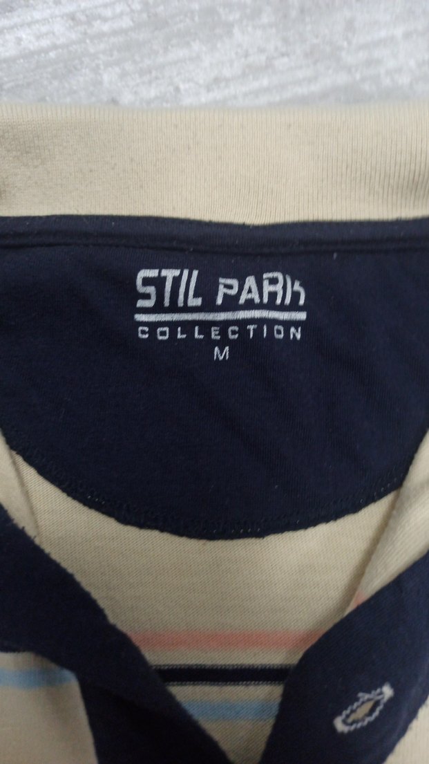 Uzun Kollu Bej Erkek Polo Tişört - Görsel 4