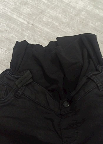 Siyah Normal Kesim Hamile Denim Pantolon - Görsel 3