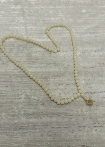 Beyaz Minimalist Erkek Tesbih - Görsel 2