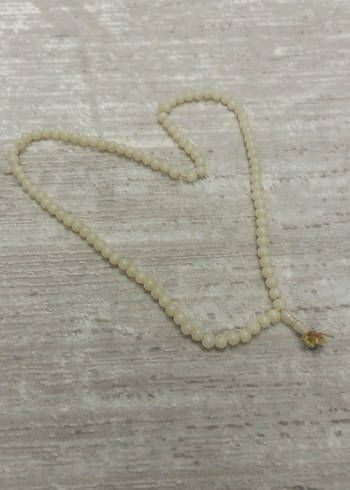 Beyaz Minimalist Erkek Tesbih - Görsel 3