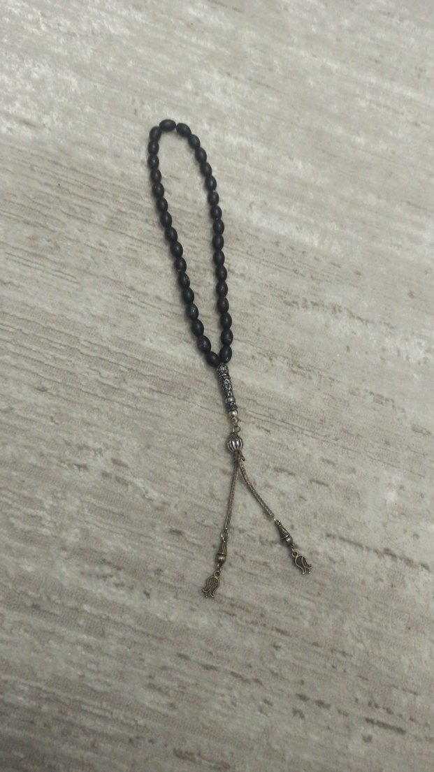 Gri Minimalist Erkek Tesbih Boncukları - Görsel 3