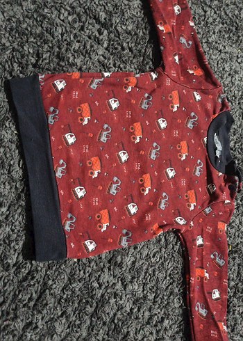 Kırmızı Erkek Çocuk Uzun Kollu Sweatshirt - Görsel 4