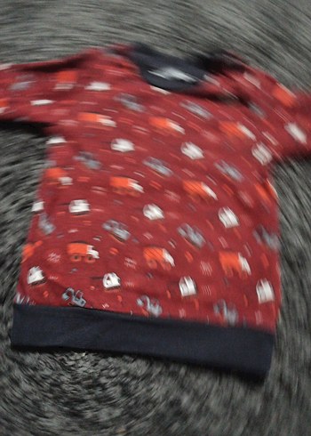 Kırmızı Erkek Çocuk Uzun Kollu Sweatshirt - Görsel 2