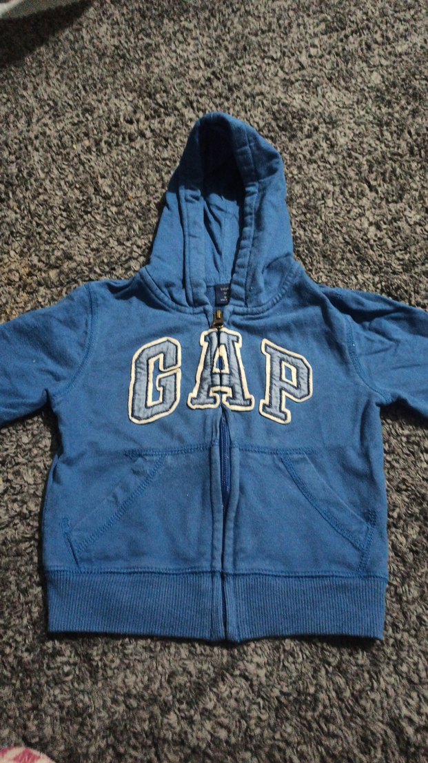 Erkek Çocuk Mavi Kapüşonlu Fermuarlı Sweatshirt - Görsel 2