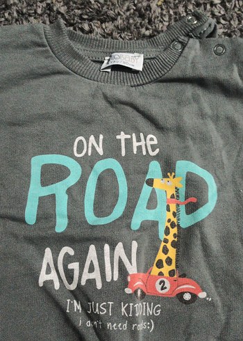 Gri Baskılı Erkek Çocuk Sweatshirt - Görsel 3