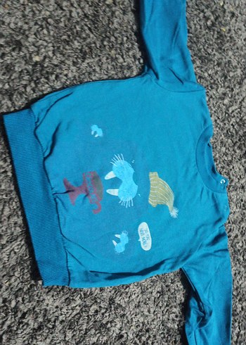 Mavi Baskılı Erkek Çocuk Sweatshirt - Görsel 2