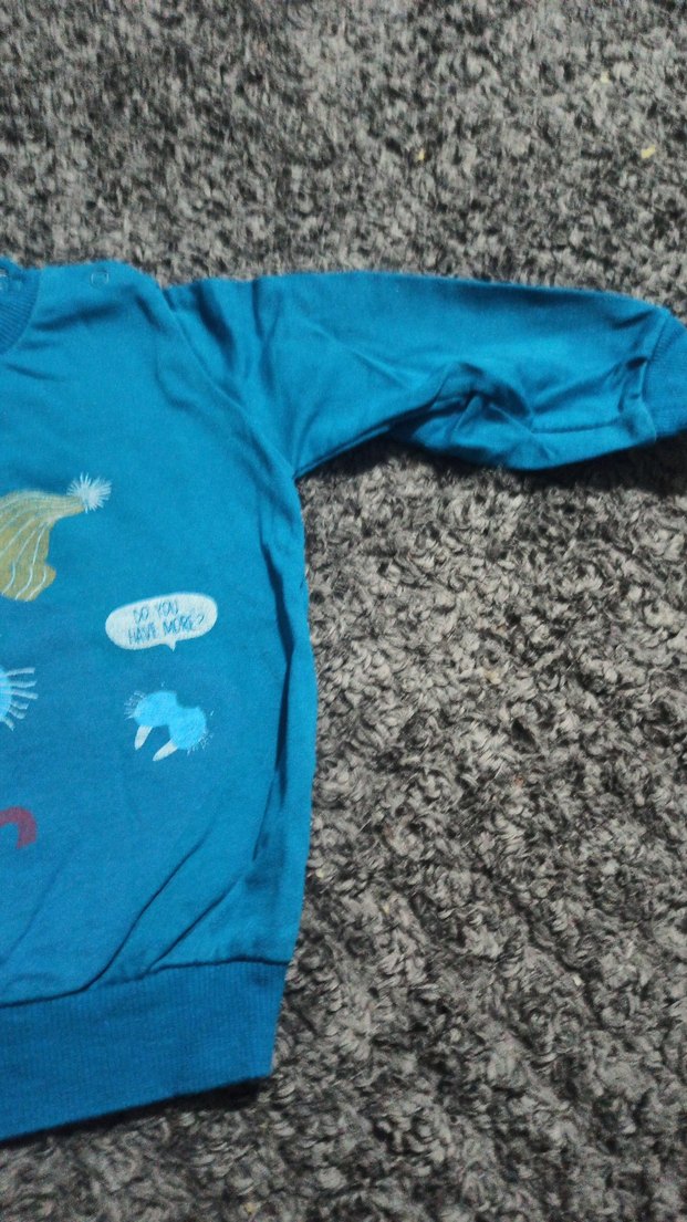 Mavi Baskılı Erkek Çocuk Sweatshirt - Görsel 4