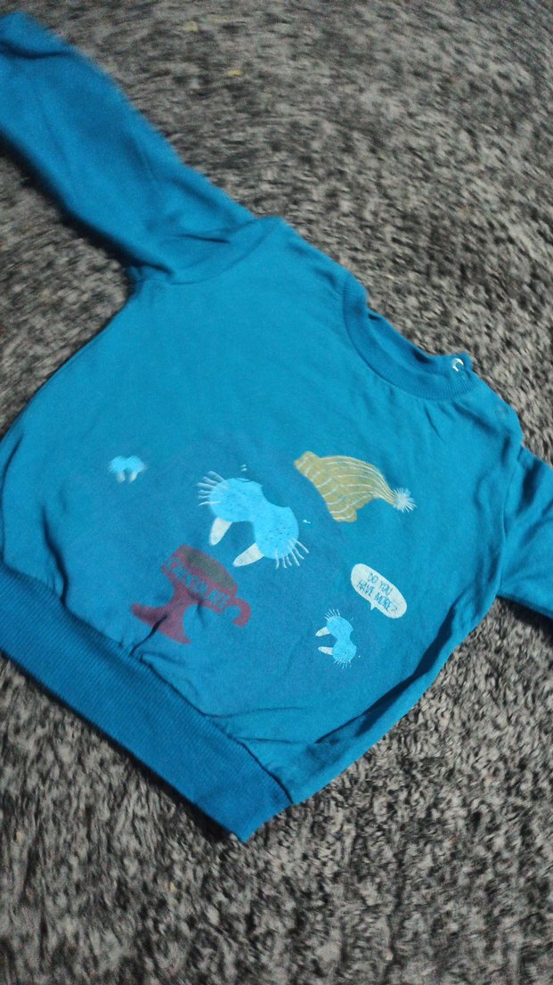 Mavi Baskılı Erkek Çocuk Sweatshirt - Görsel 3