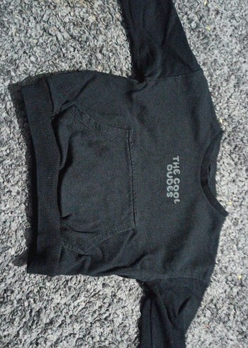 Gri Erkek Çocuk Sweatshirt, Yumuşak Kumaşlı - Görsel 3