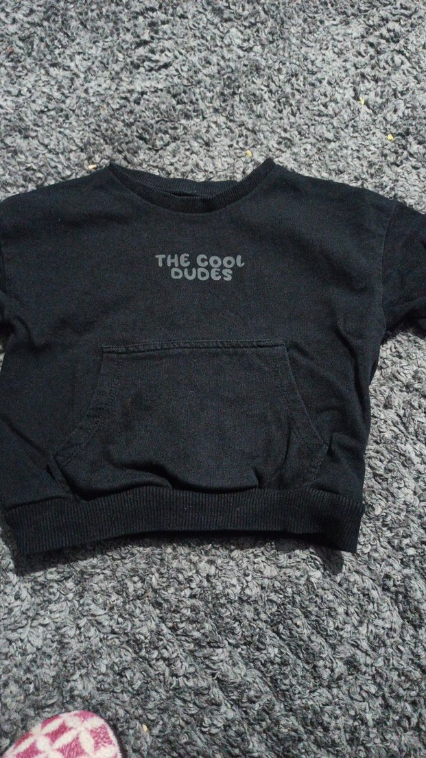 Gri Erkek Çocuk Sweatshirt, Yumuşak Kumaşlı - Görsel 2